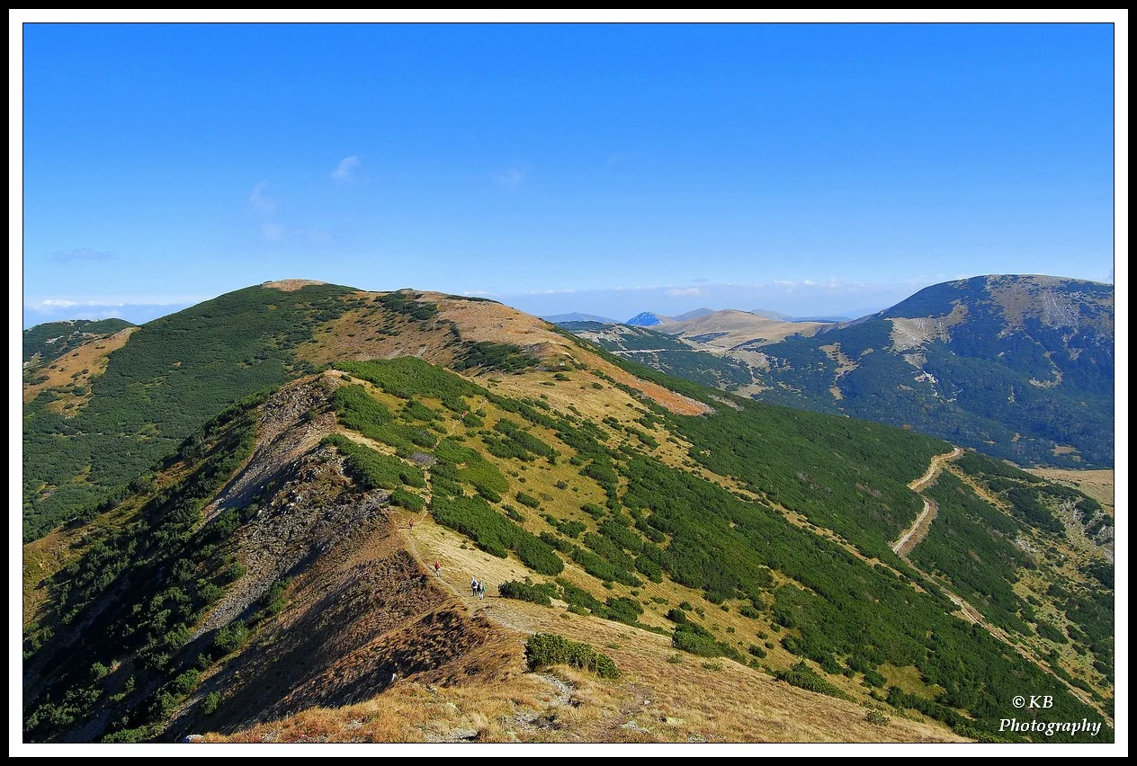 Pogled preko planinskog grebena Vranice